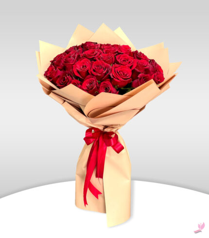 Red Hot - 30 Red Roses for Romantic Gifting & Special Occasions