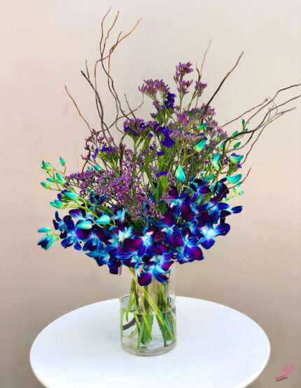 Blue Orchid Strom - It's a Boy Newborn - Fresh Cut Flowers - 10 stems - Arabianblossom