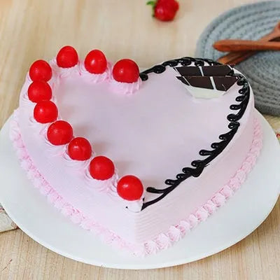 Heart Shape Strawberry Cake - Arabianblossom - Romantic Treat for Your Special One