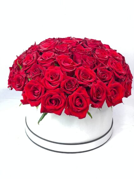 Box of 45 Red Roses for Romantic Gifting & Special Occasions