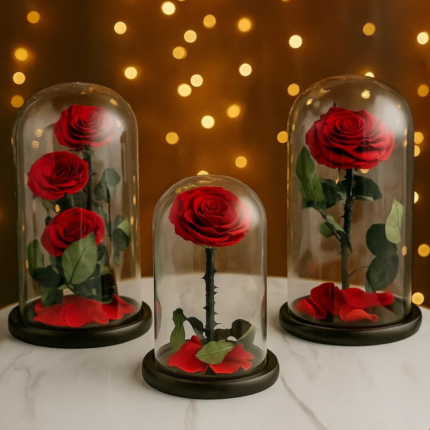 Combo of Preserved Forever Red Roses