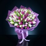 100 Mixed Tulips Bouquet