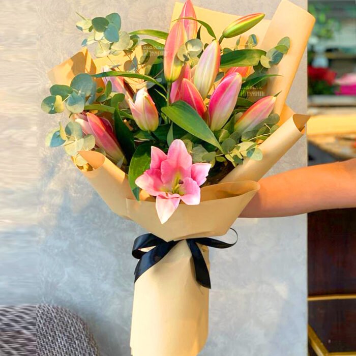 Pink Lilies Bouquets