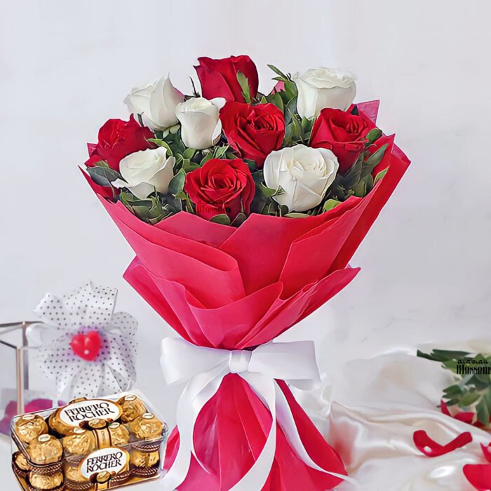 Roses and Ferrero Rocher Combo