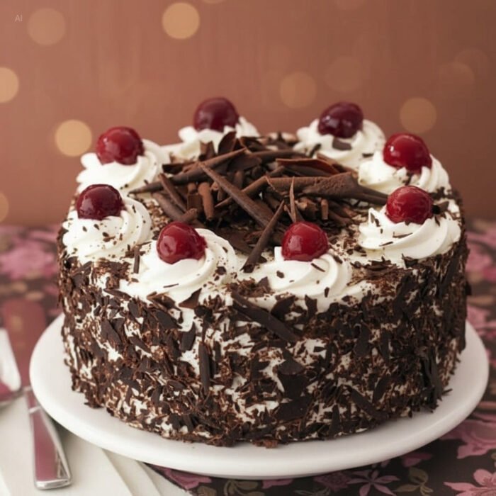 Classic Vegan Black Forest Chocolate Cake for Celebrations, Gifting and Guilt Free Indulgence