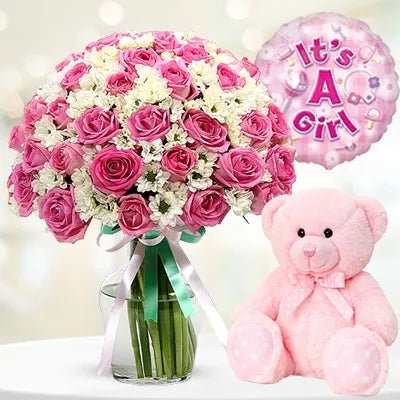 New Born Baby Girl Combo