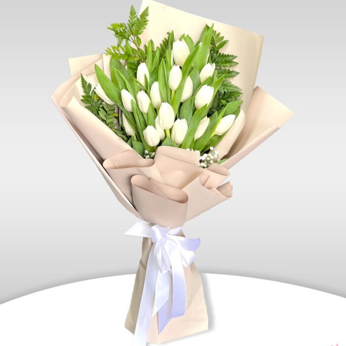 Pure White Tulips