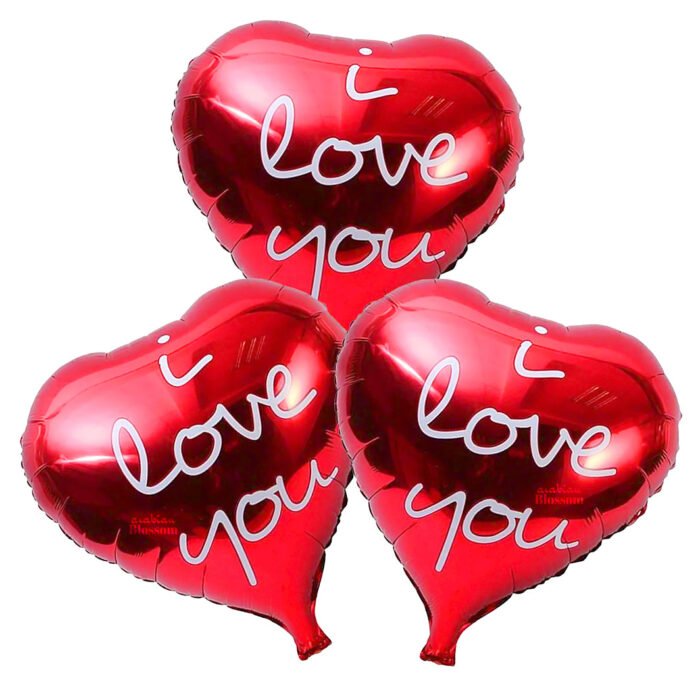 3pcs I Love You Foil Balloon