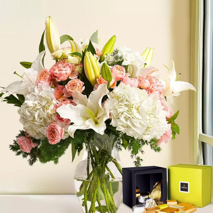 Juliette Arrangement with Patchi Chocolate