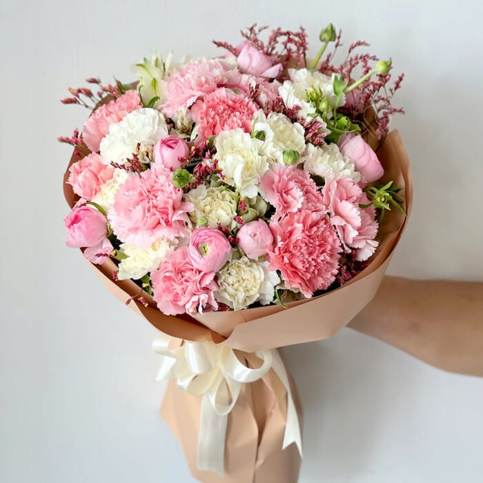 Ranunculus With Carnations Bouquet
