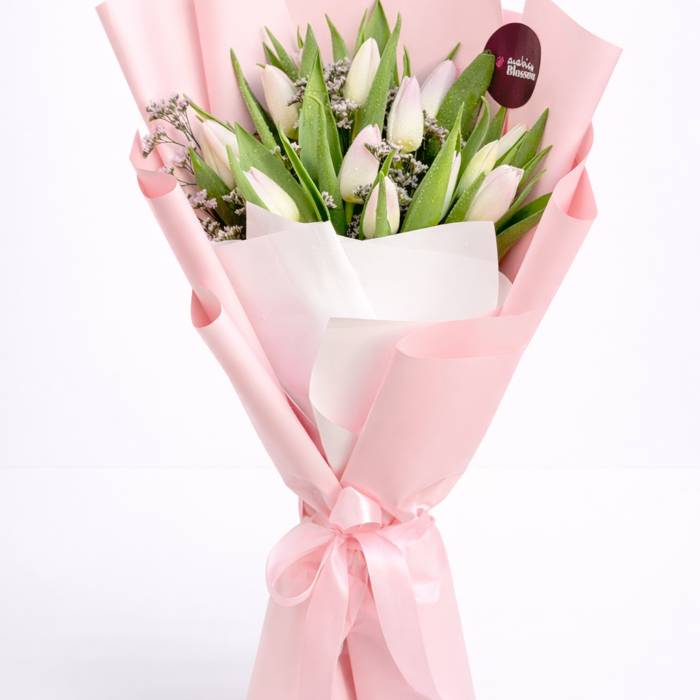 Elegant Pink Tulip Bouquet