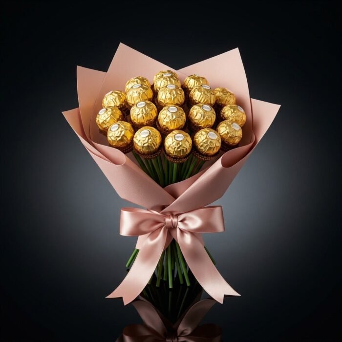 Ferrero Rocher chocolate bouquet, same-day gift delivery in Dubai